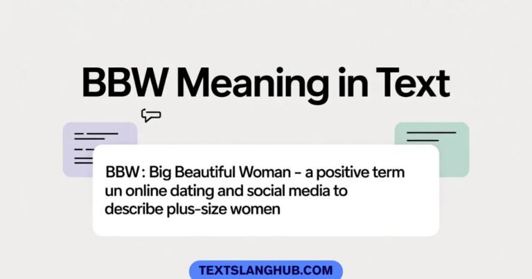 bbw meaning in text