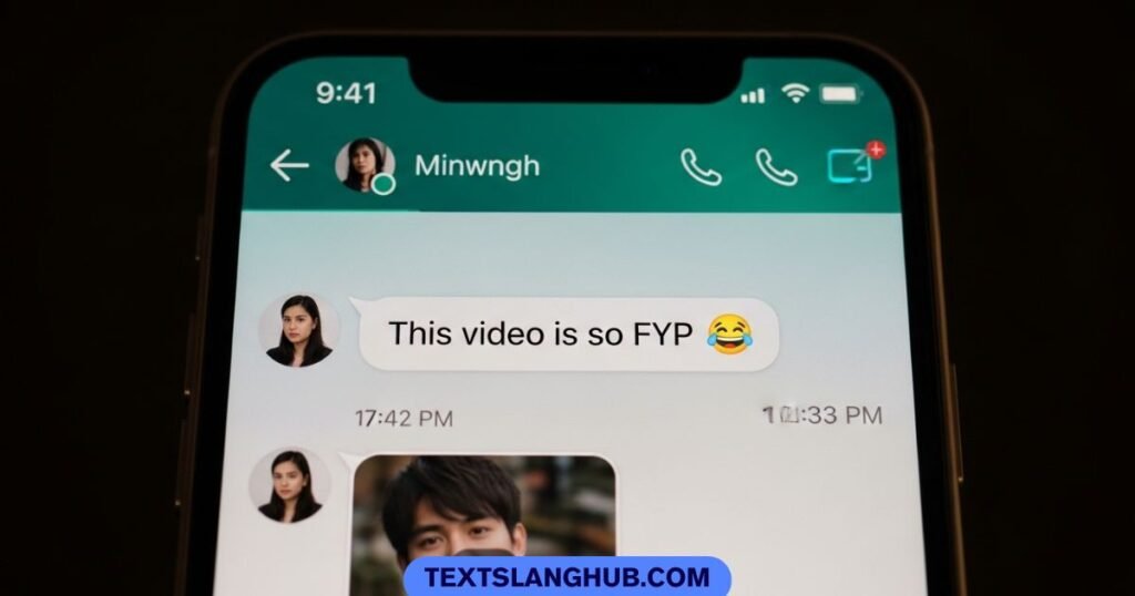 example of FYP meaning in chat conversation