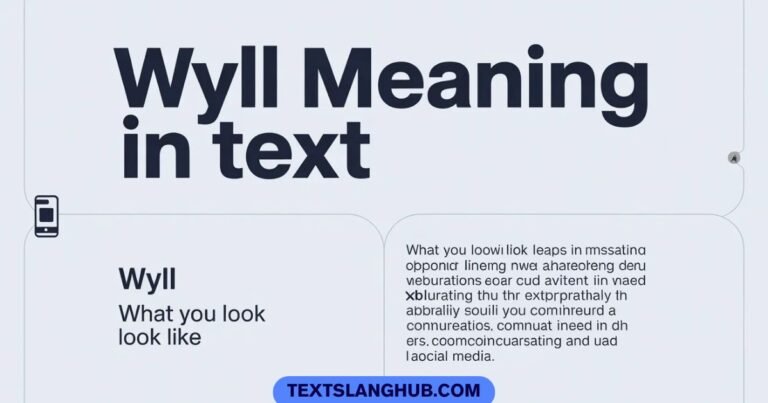 Wyll meaning in text shown in a chat message example