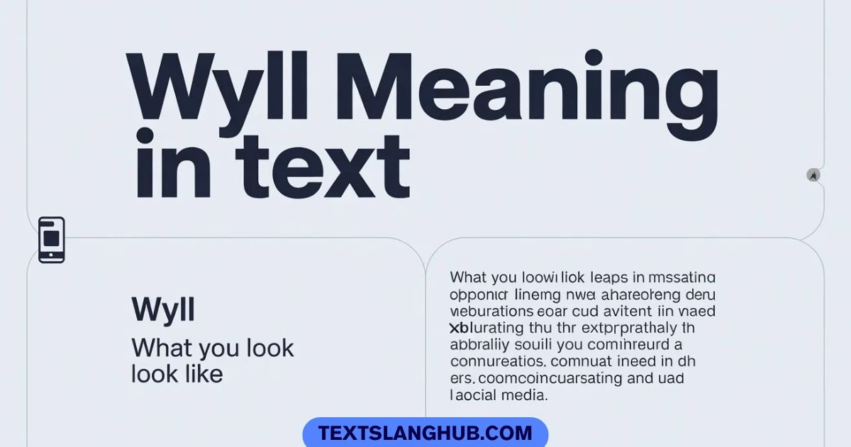Wyll meaning in text shown in a chat message example