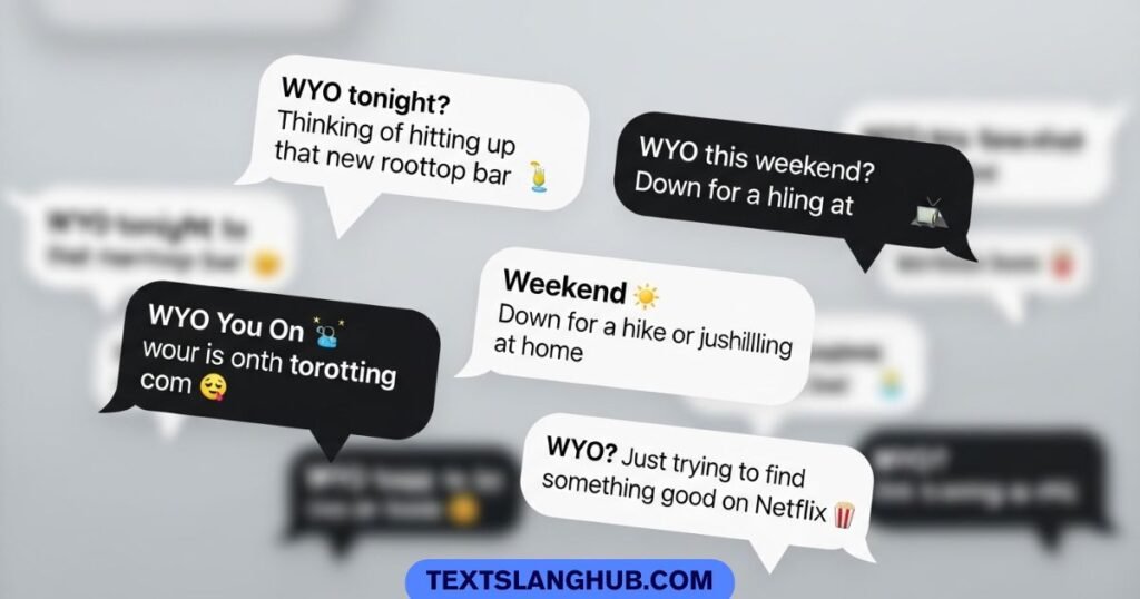 wyo meaning example in conversation chats