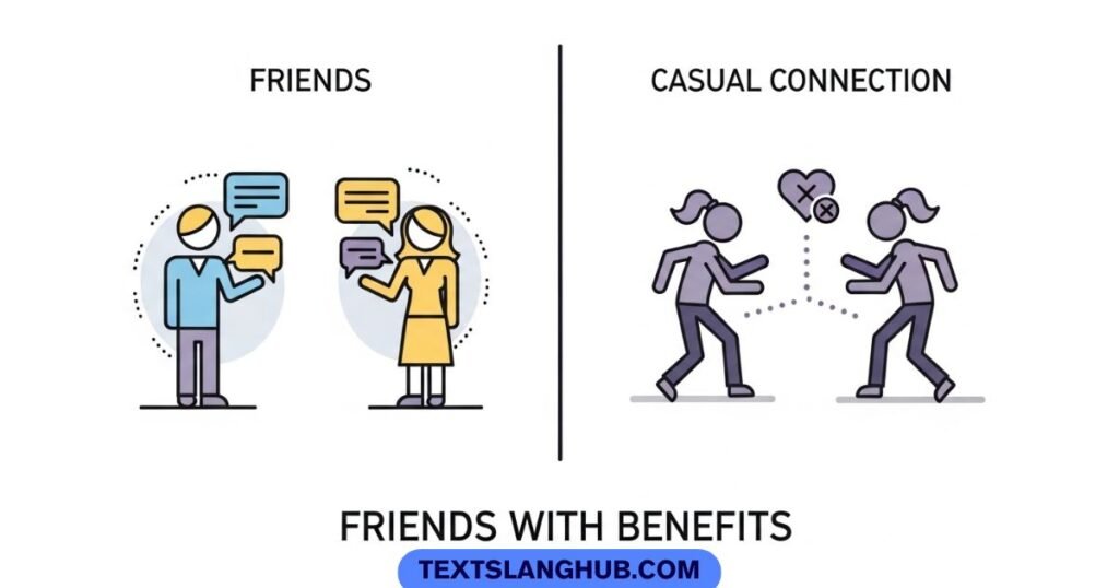 Friends with benefits meaning explained in simple visual format