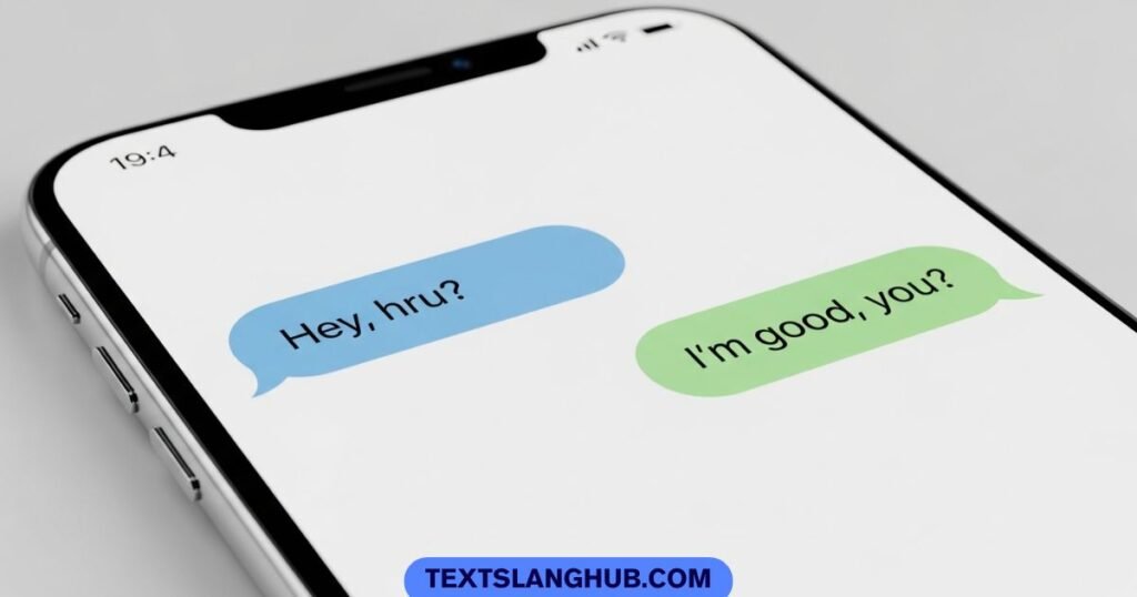 hru meaning in text example chat conversation