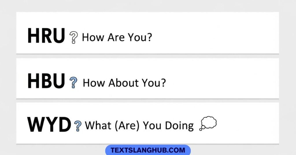 hru vs hbu vs wyd meaning in texting slang