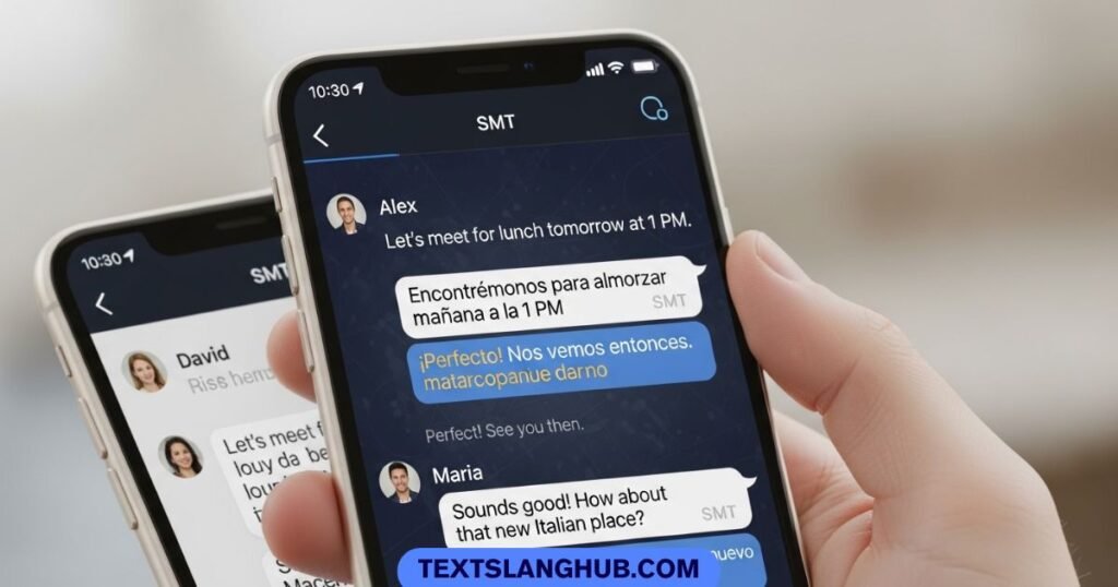 smt examples in chat real texting conversation usage