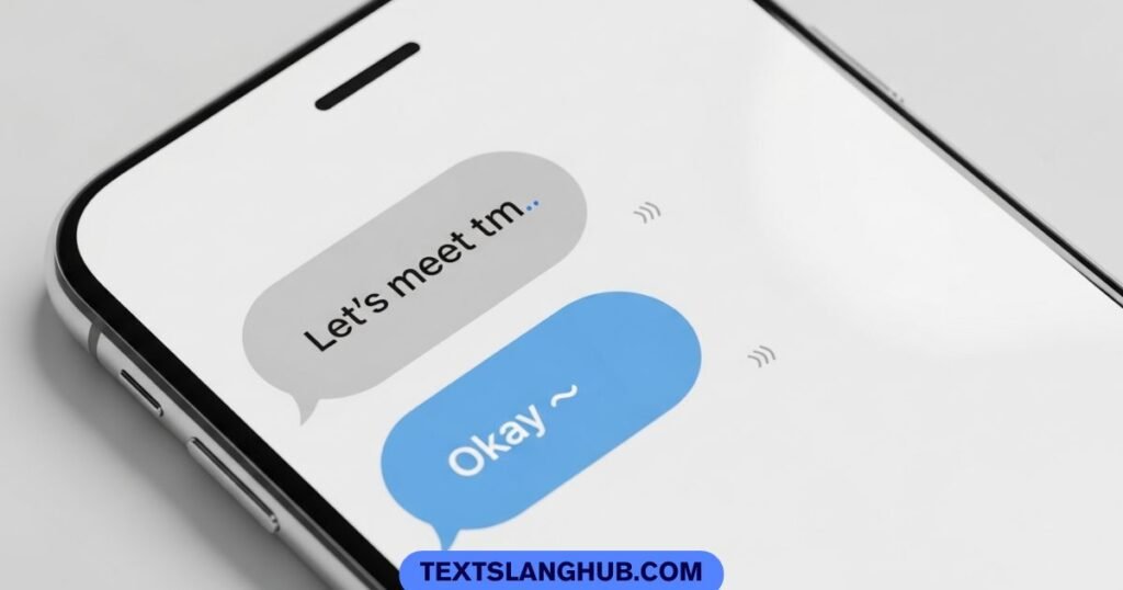 examples of tm in chat messages showing real texting conversation usage