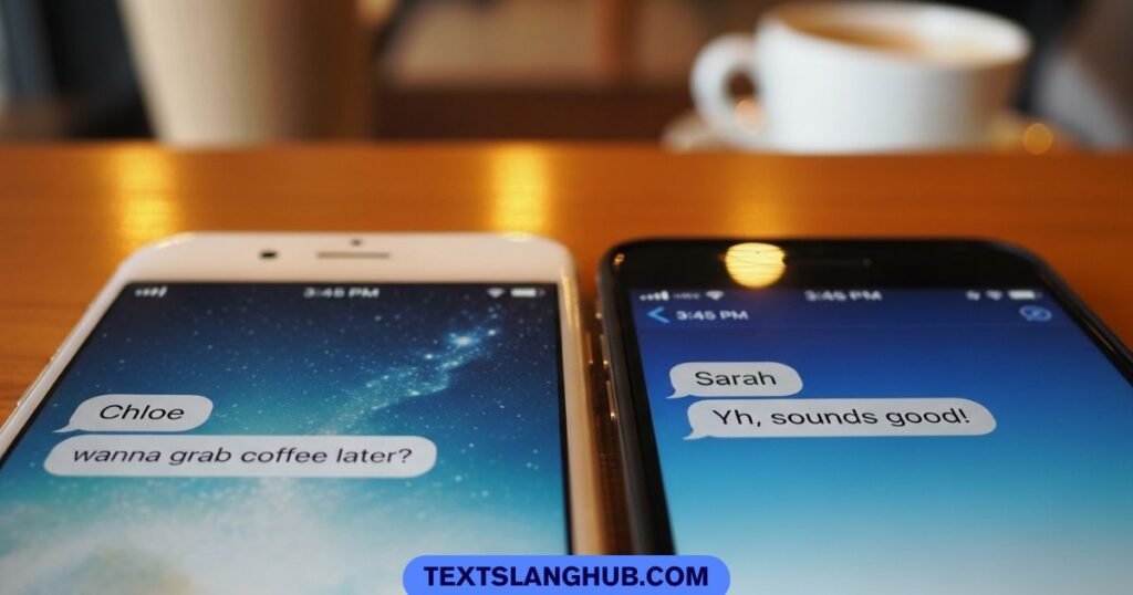 how to use yh in a sentence real chat conversation example