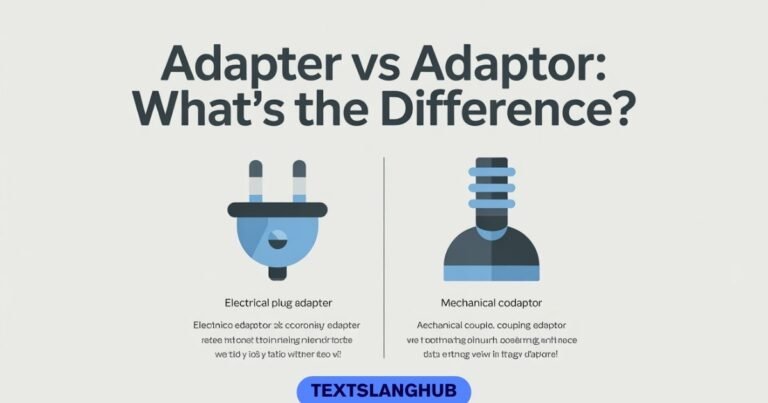 Adapter vs Adaptor