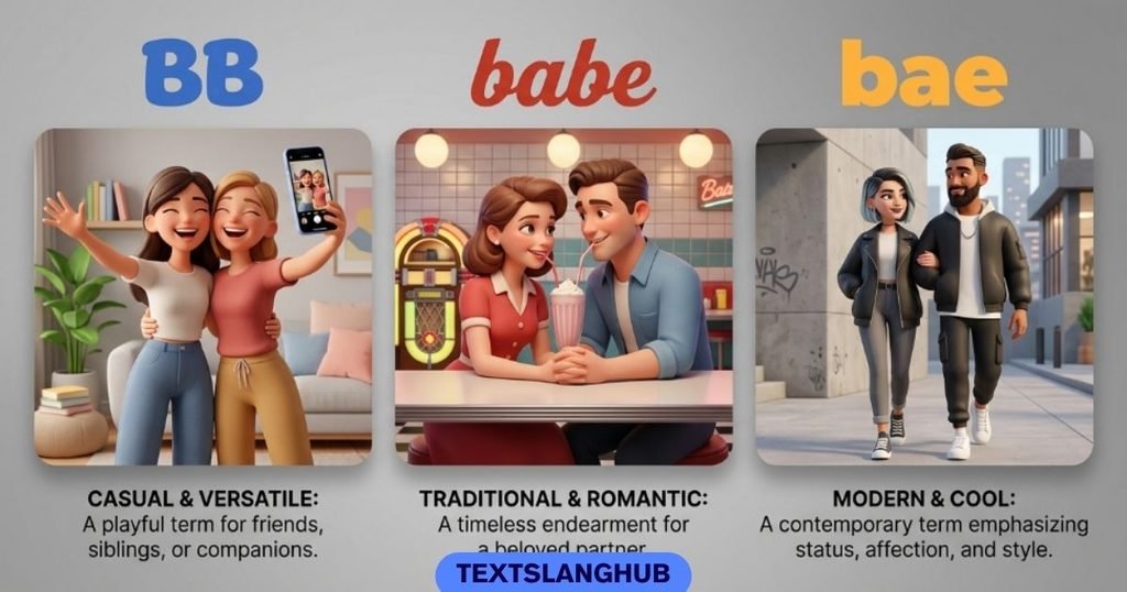 BB vs babe vs bae