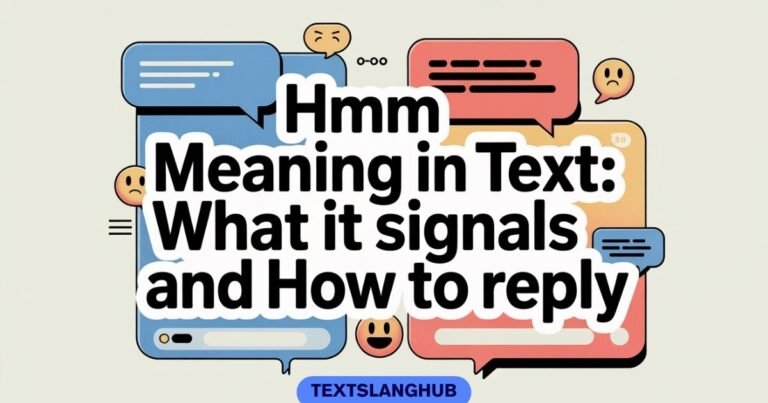 Hmm Meaning in Text