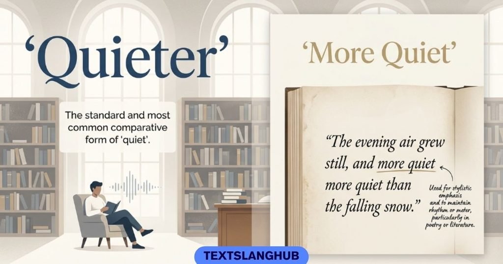Is "more quiet" ever correct?