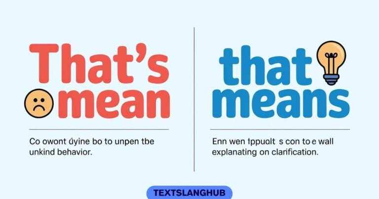 That's Mean vs That Means