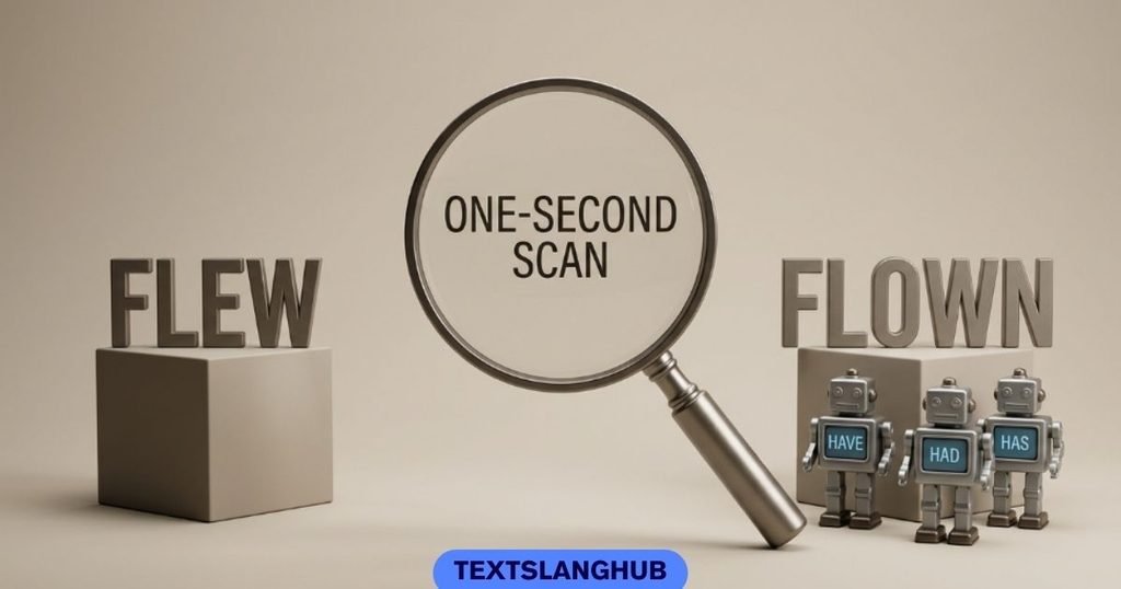 The one-second helper-verb test