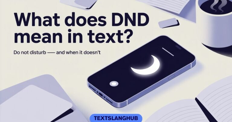 What Does DND Mean in Text