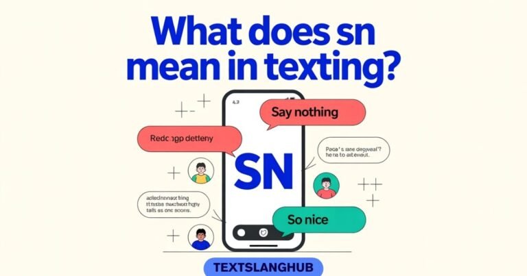 What Does SN Mean in Texting